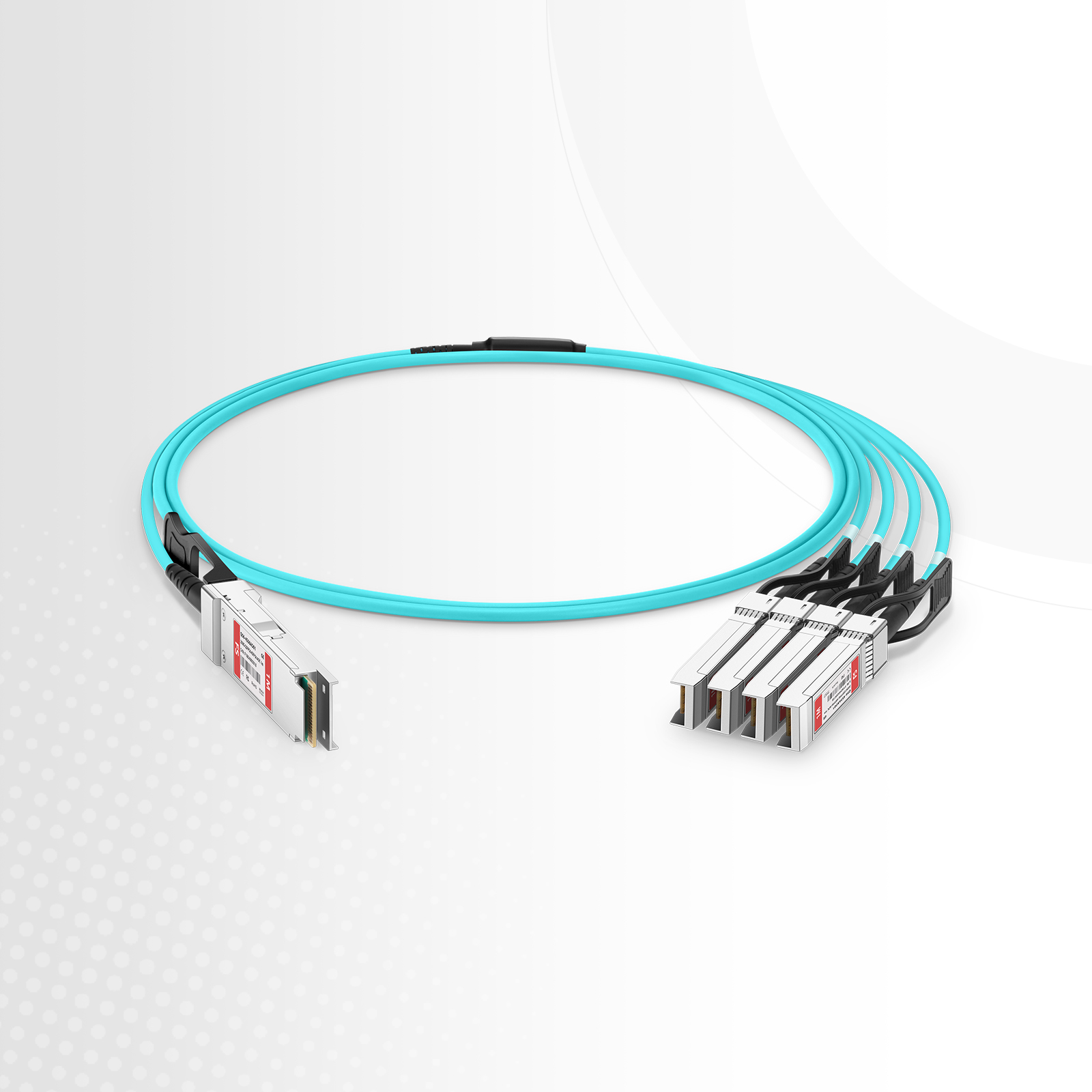 Dell AOC-Q28-4SFP28-25G-10M、100G QSFP28/4SFP28アクティブ