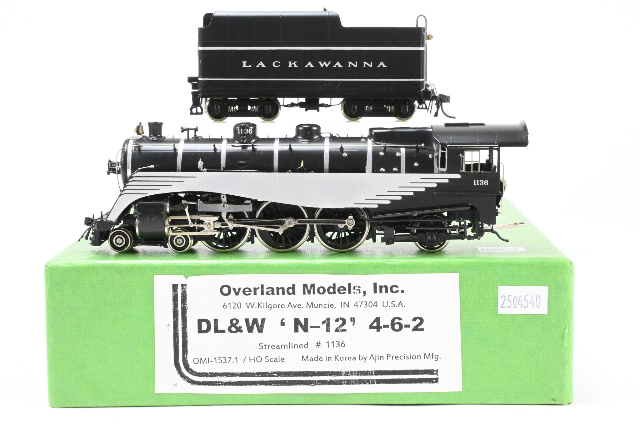HO Brass OMI - Overland Models DL&W - Lackawanna N-12 Class 4-6-2
