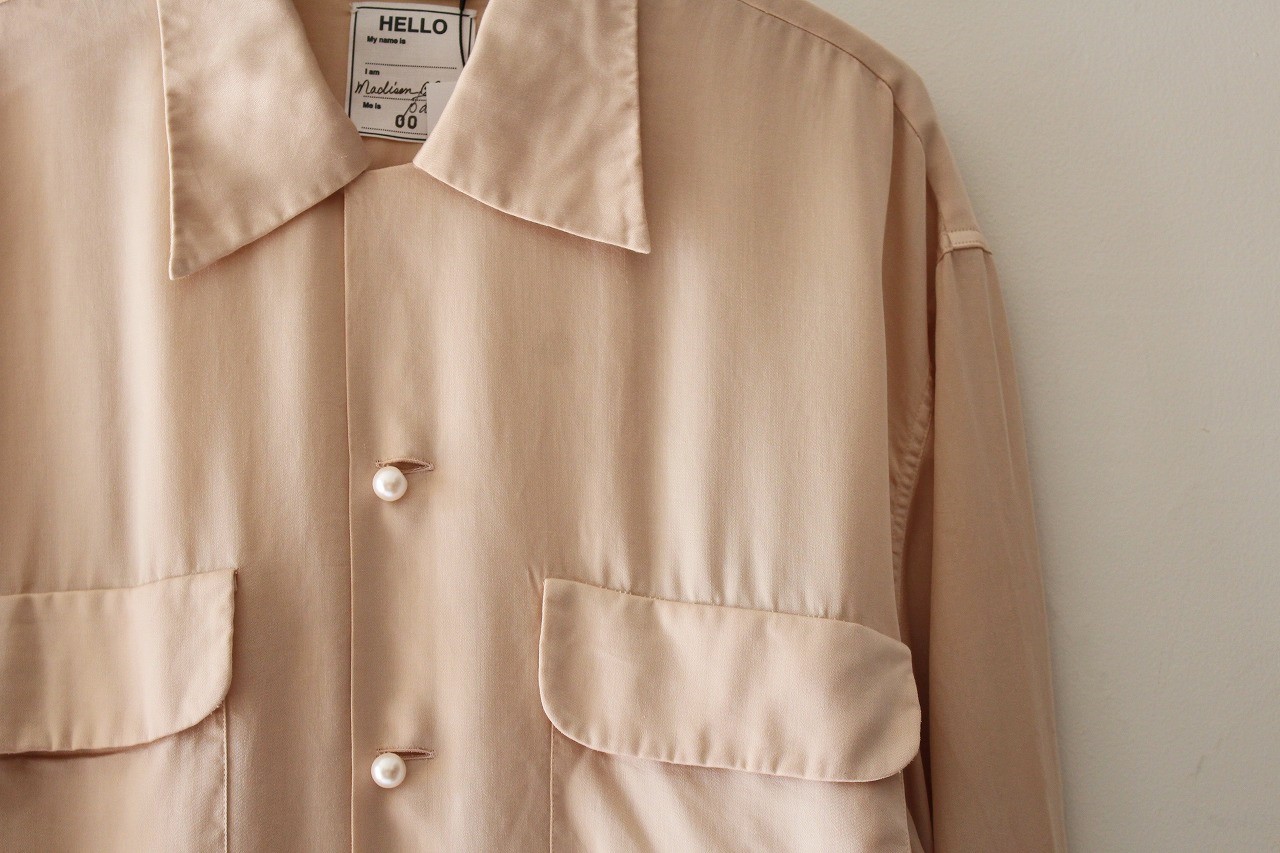 マディソンブルー ハンプトン パールボタンシャツ ベージュ MADISON