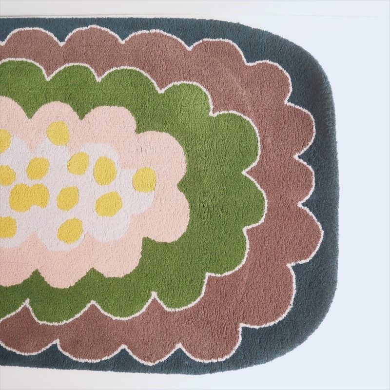 オンラインストア・買取入荷】mina perhonen pudding 特大ラグ 80cm