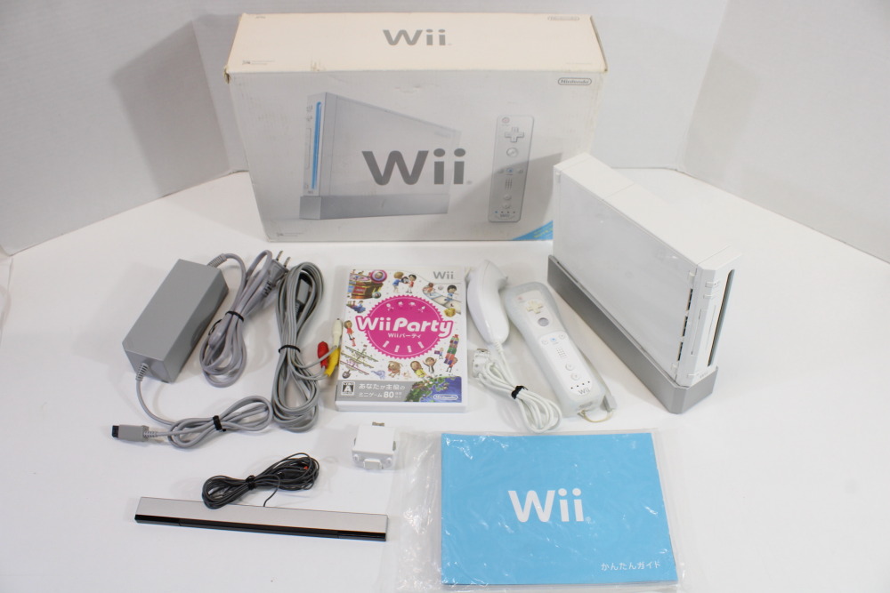 Boxed Nintendo Wii White Console With Wii Party (B) – Retro Games