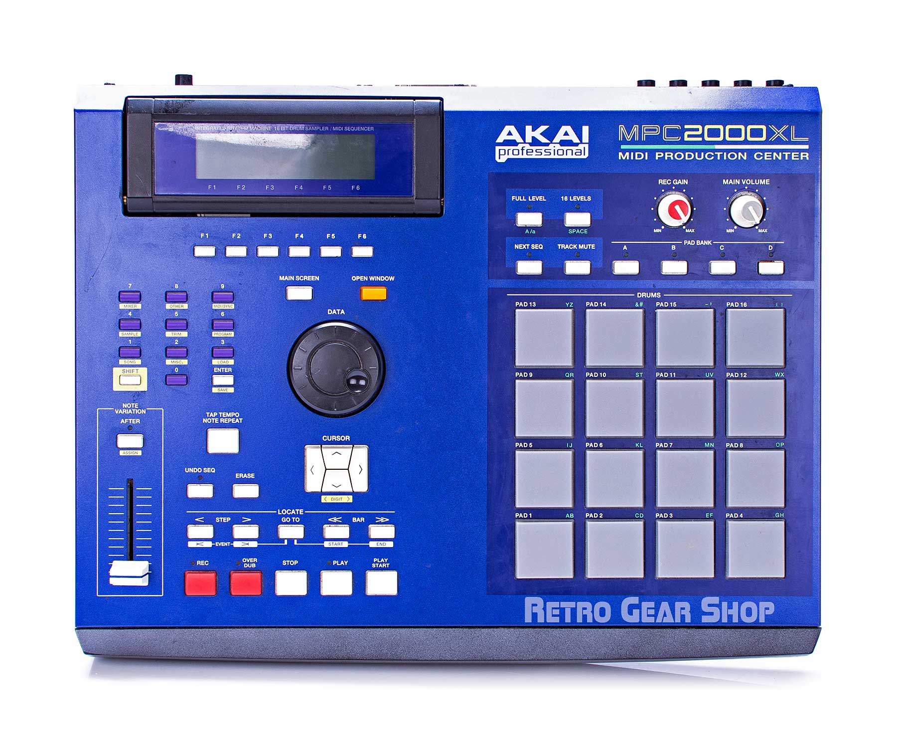 Akai MPC2000XL Blue– Retro Gear Shop