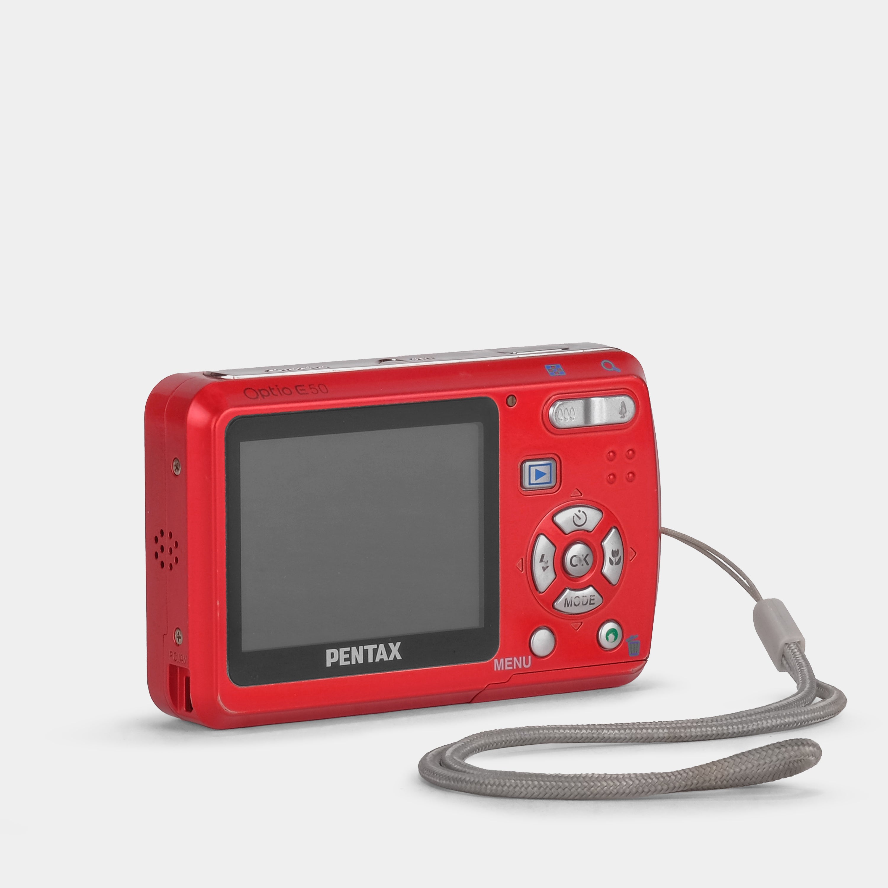 Pentax Optio E50 Red Canadian Maple Leaf Point and Shoot Digital Camer