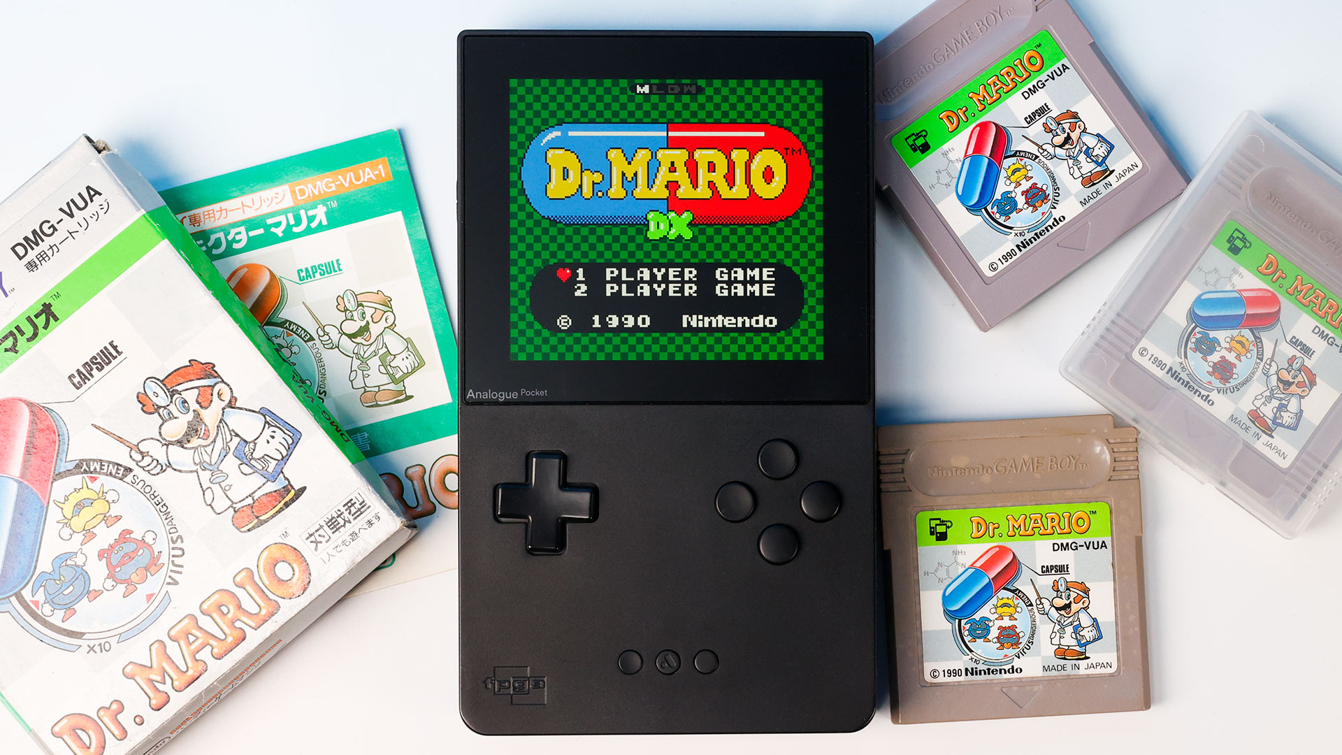 ドクターマリオをゲームボーイカラー化するパッチのためにバージョンを