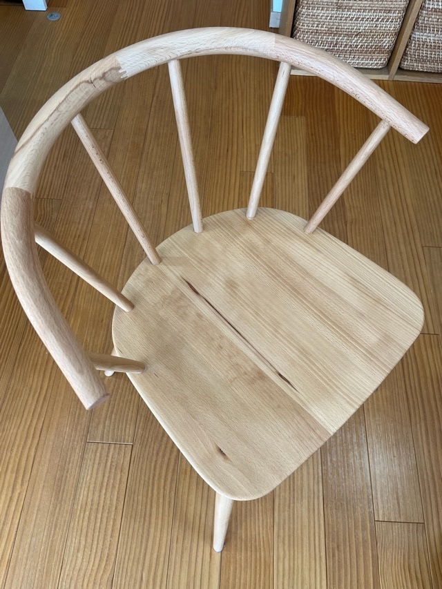 ブナ材アームチェア 丸脚 商品レビュー | 通販 | 無印良品