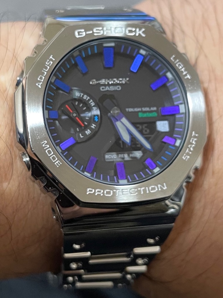 G-SHOCK フルメタル レインボーカラー アクセント GM-B2100PC-1AJF