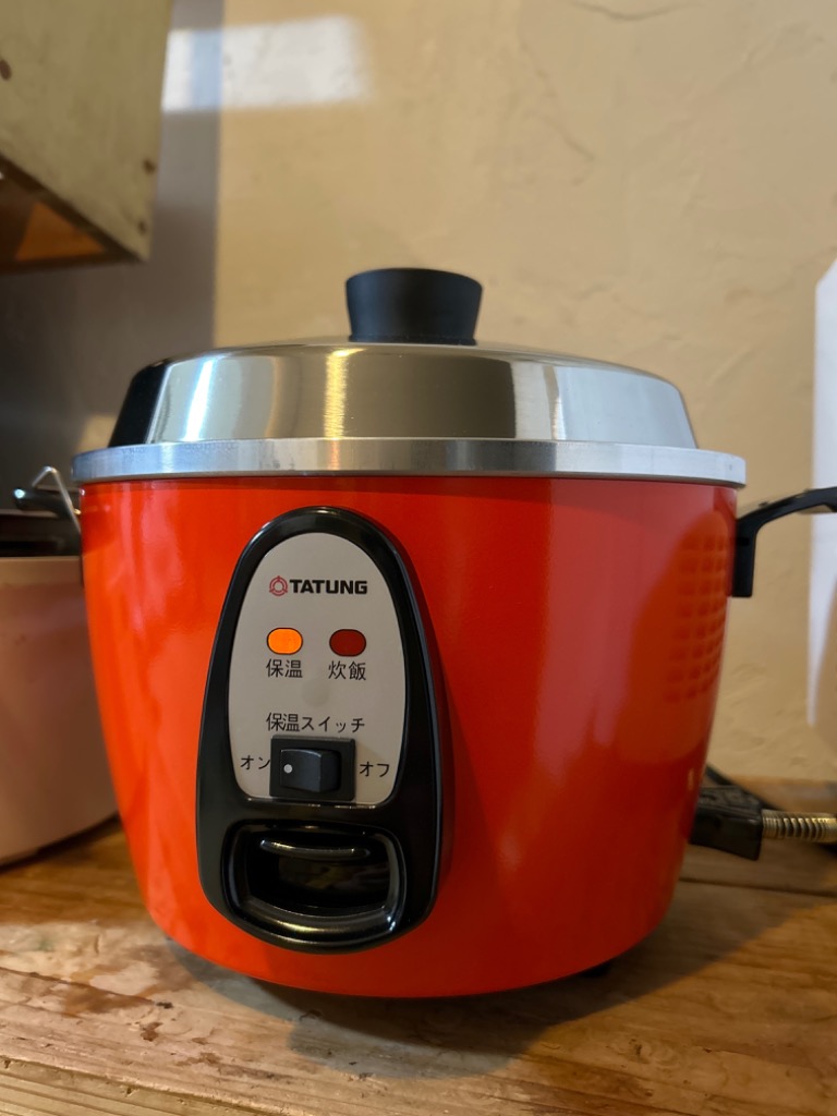 大同電鍋YAHOO公式販売店】大同電鍋 6合 Mサイズ アルミ製 赤色 炊飯