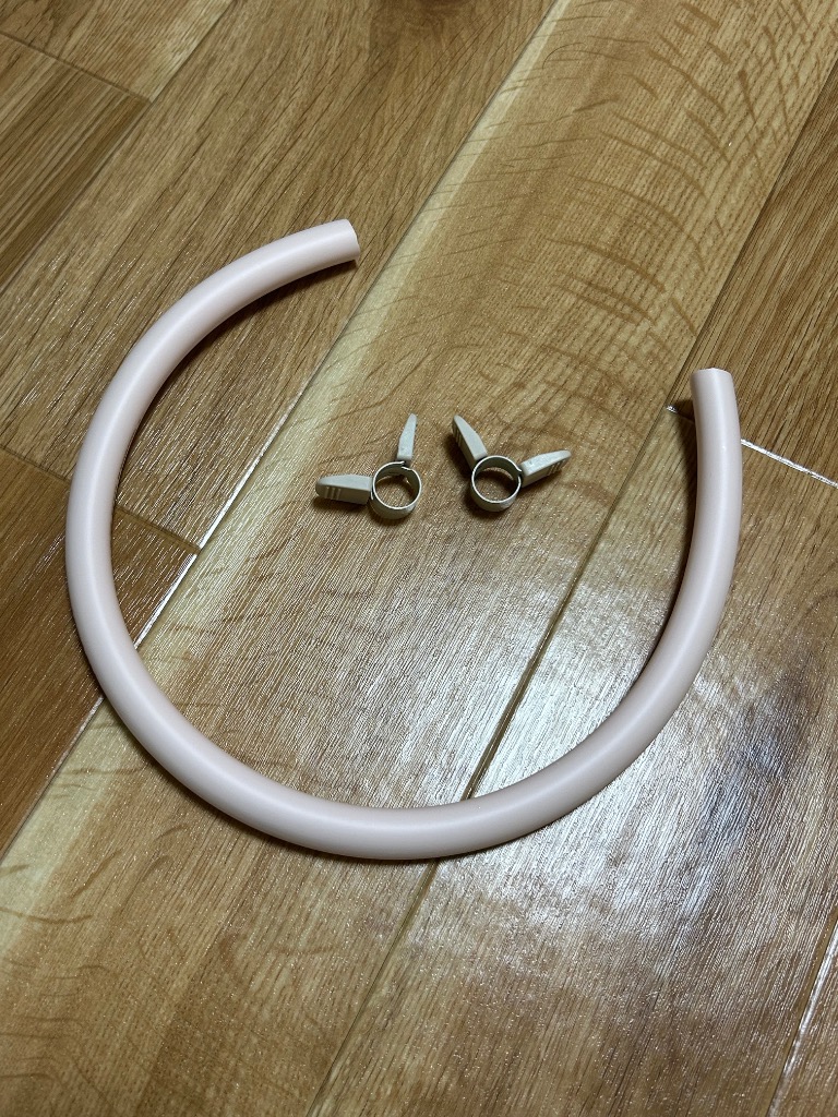 長さ変更可能] (メール便発送) ゴムホース 60cm (プロパンガス/都市