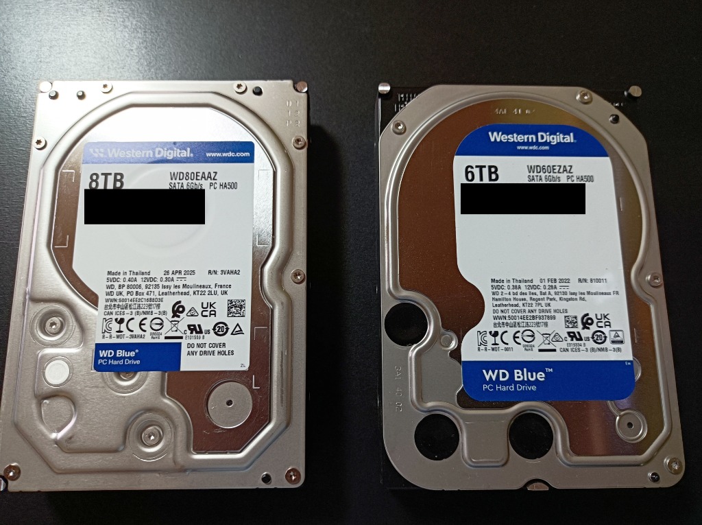 WD80EAAZ [3.5インチ内蔵HDD / 8TB 5640rpm 256MBキャッシュ WD Blue
