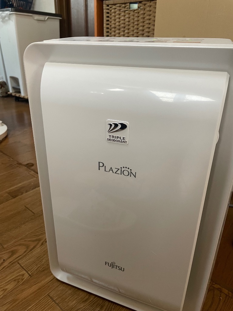 富士通 加湿除菌脱臭機 PLAZION ホワイト DAS-303R-W 脱臭機、消臭機
