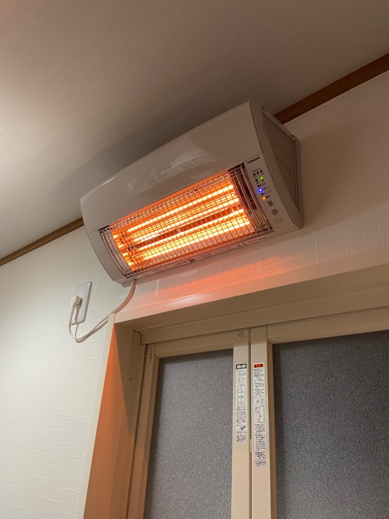 コロナ ウォールヒート CHK-C126A-W 壁掛 遠赤外線暖房機 カーボン