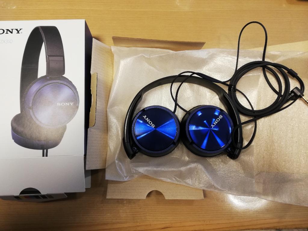 SONY（ソニー） MDR-ZX310 L ブルー ヘッドホン 密閉型 折りたたみ式