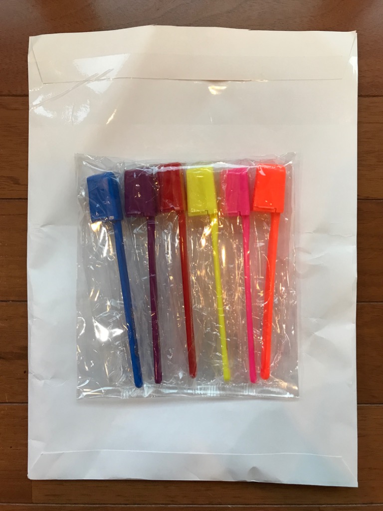 PHB 歯ブラシ アダルト ネオン / 6本入り (キャップ付) ※カラーは当店