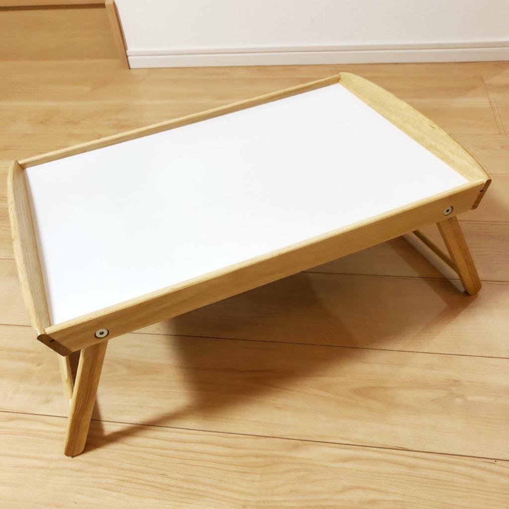IKEA DJURA ベッドトレイ 58x38x25cm イケア ゴムノキ ローテーブル