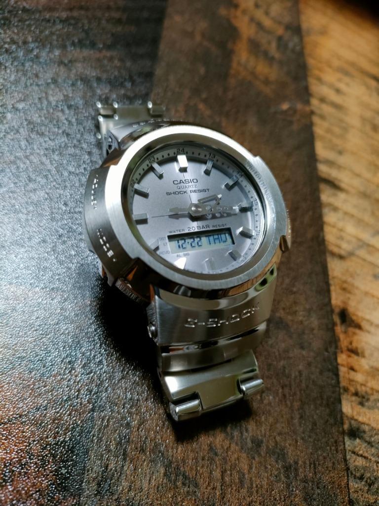 G-SHOCK AWM-500D-1A8 電波ソーラー フルメタル Gショック シルバー