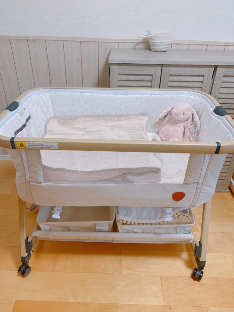 HZDMJ 2024最新モデル 添い寝 ベビーベッド ミニ 持ち運び 折りたたみ