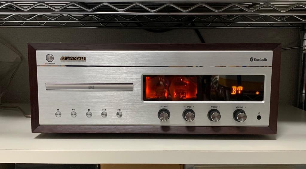 SANSUI Bluetooth 真空管ハイブリッドCDステレオシステム SMC-500BT