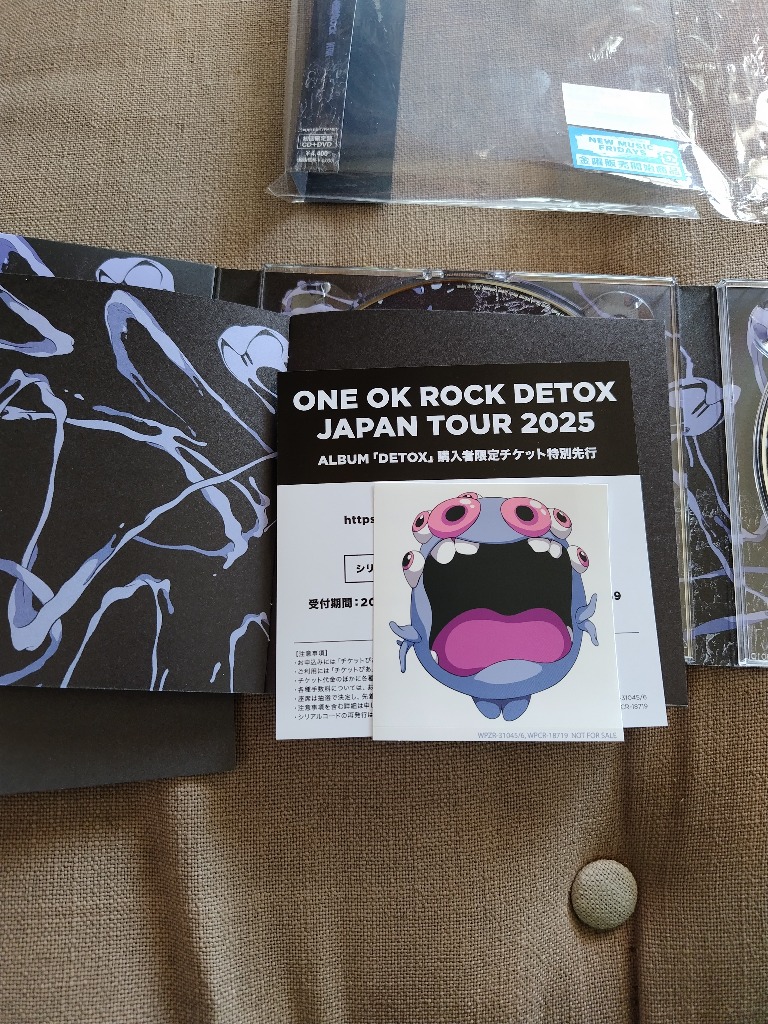 初回限定盤 (初回プレス） チケット先行抽選シリアル封入 DVD付 ONE OK