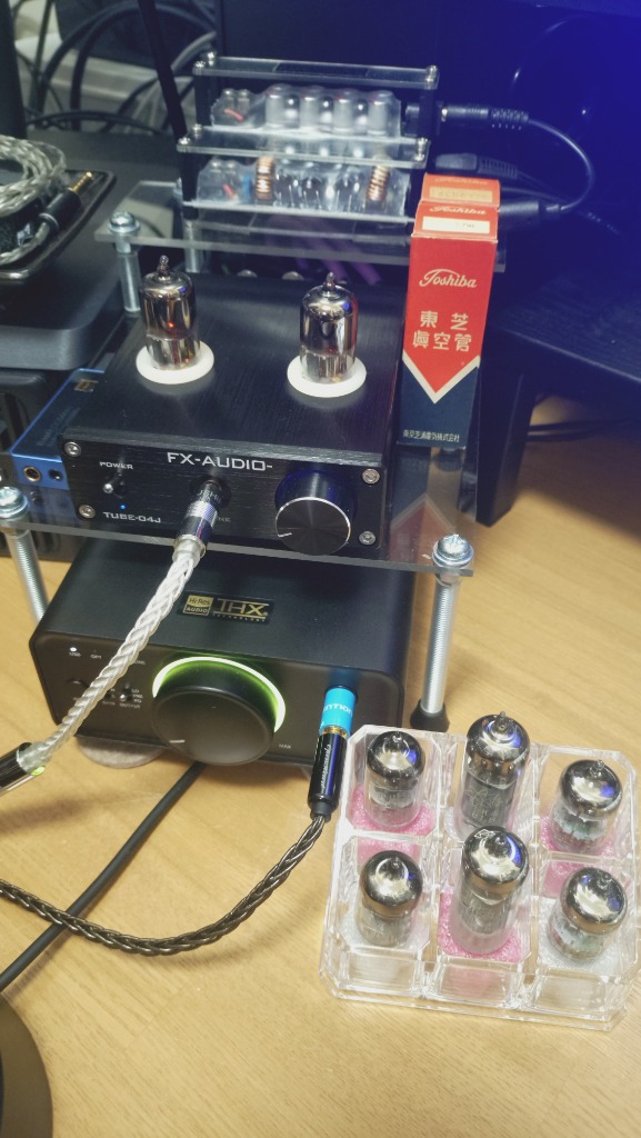 FX-AUDIO- TUBE-04J[ブラック] 真空管ハイブリッドプリメインアンプ