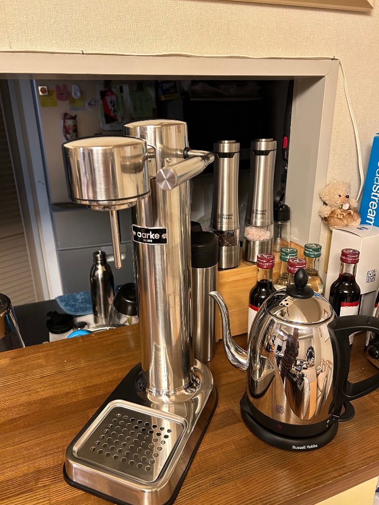 aarke AARKE CARBONATOR3（スチールシルバー） 炭酸水メーカー - 最