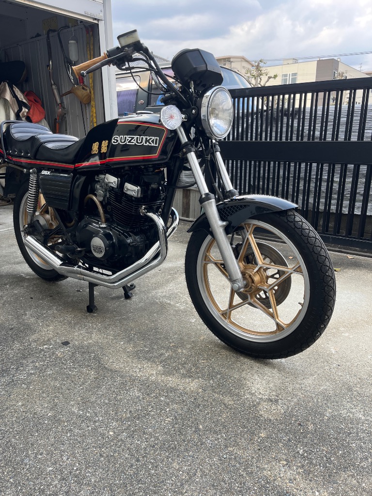 SUZUKI GSX250E ザリ 【響】 サイドクロス管 二重加工 マフラー メッキ