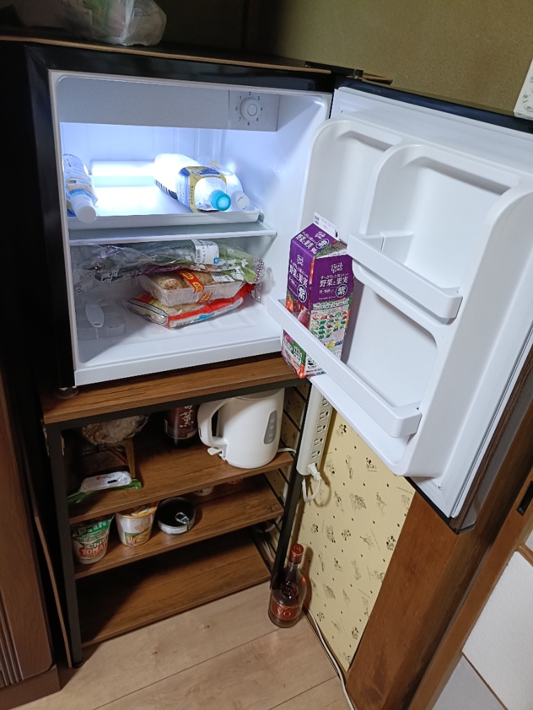 simplus 1ドア冷蔵庫 47L 自動霜取り機能付 左右開き SP-47LD