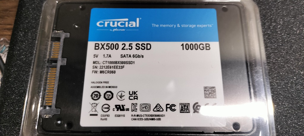 crucial（クルーシャル） 期間限定ポイント5倍 SSD 1TB(1000GB) BX500