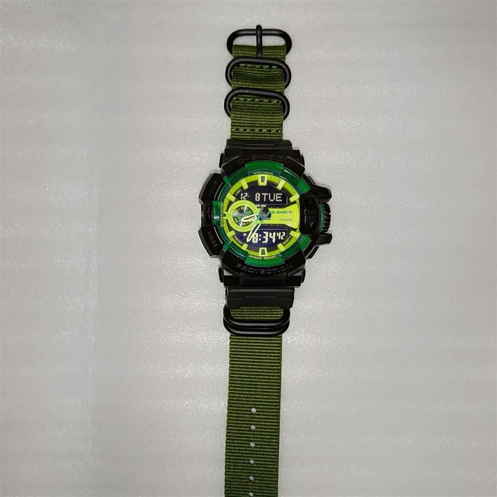 グリーンの色がいい感じ』 カシオ G-SHOCK ライムアクセントカラー
