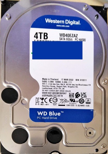 WESTERN DIGITAL WD40EZAZ [4TB SATA600 5400] 価格比較 - 価格.com