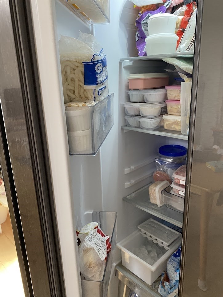 冷凍庫収納容量重視で選択したモデル』 AQUA AQR-SBS48P-DS [ダーク