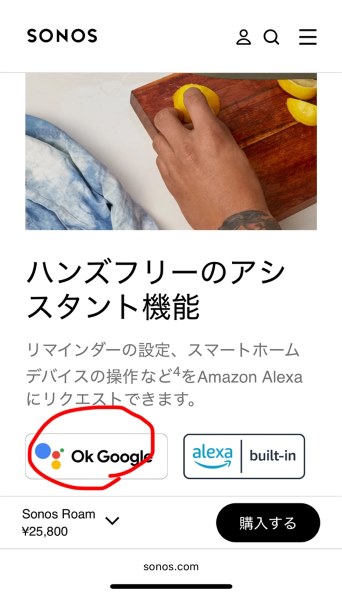 裏技】日本国内Googleアシスタント導入方法』 Sonos Sonos Roam の