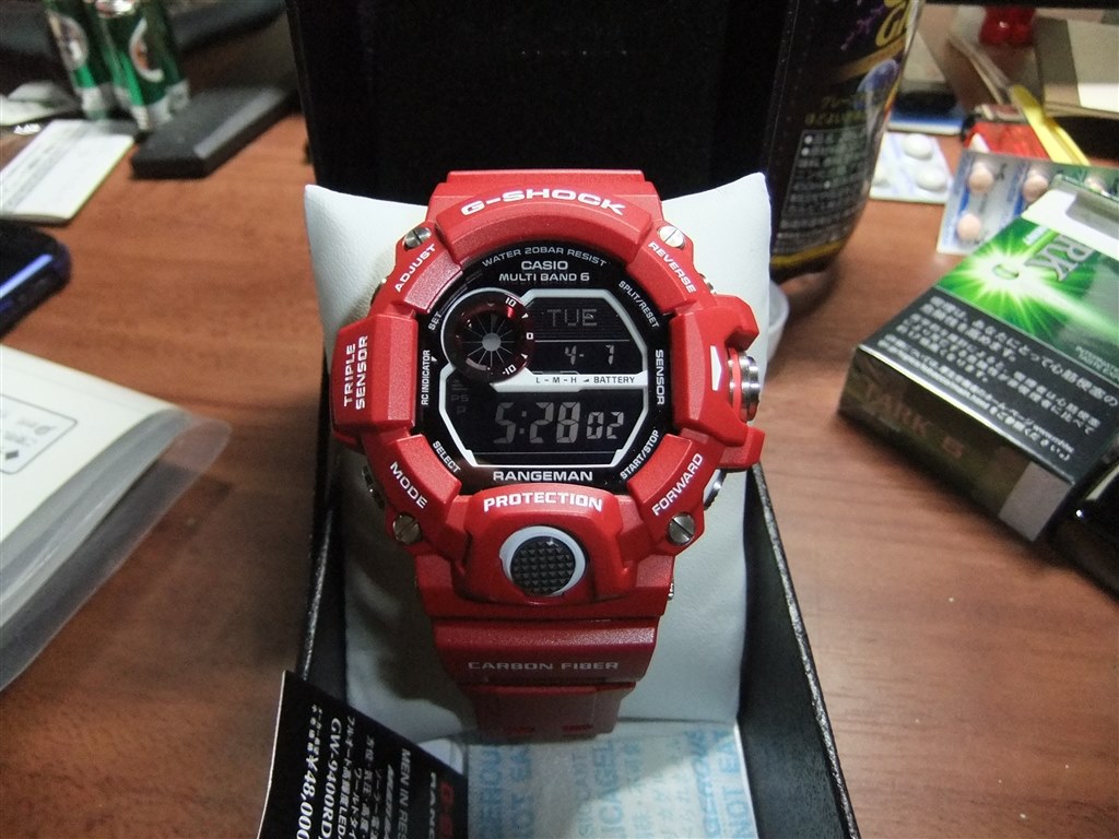 赤が好きなので！』 カシオ G-SHOCK レンジマン メン・イン