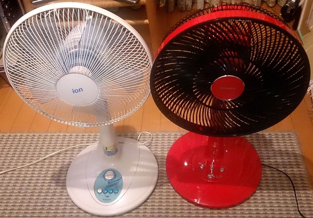 最近の扇風機は良いですね！』 三菱電機 R30J-RR-R [レッドブラック