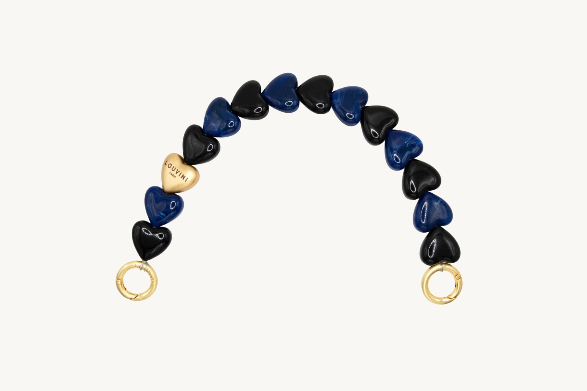 予約販売（3月上旬入荷予定）ハンドストラップ PETIT CUORE BLACK-NAVY