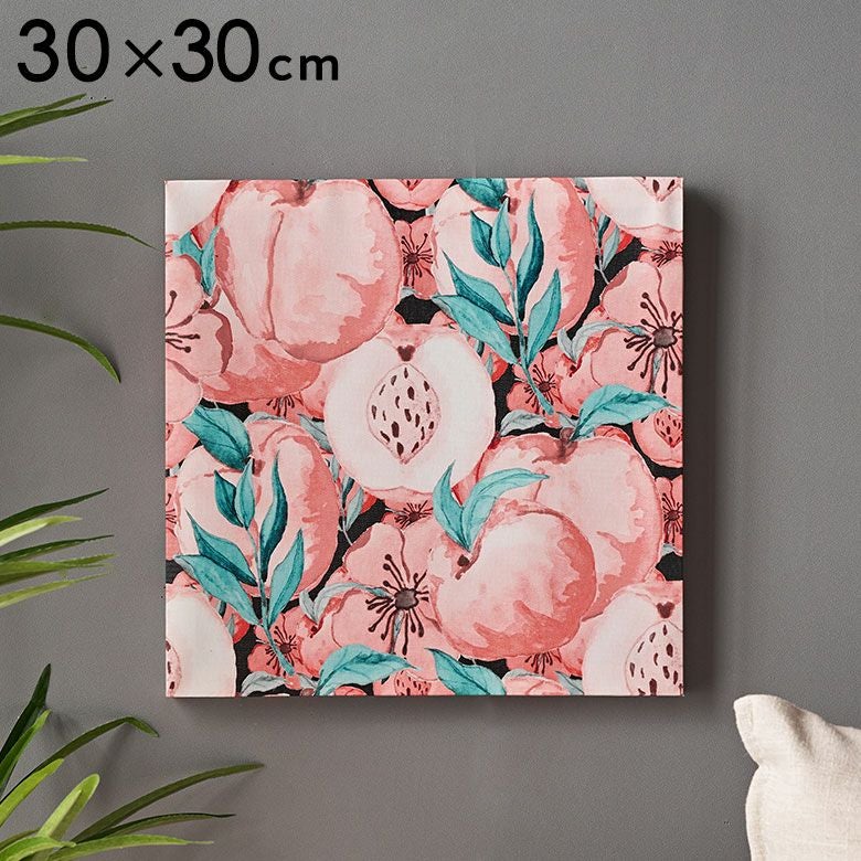 アートパネル ボタニカル キャンパス パネル 約 W 40cm D 40cm H 2.7cm