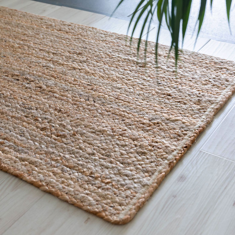 玄関マット ラグ 長方形 ジュートラグ 約 W 50cm D 80cm D 2cm