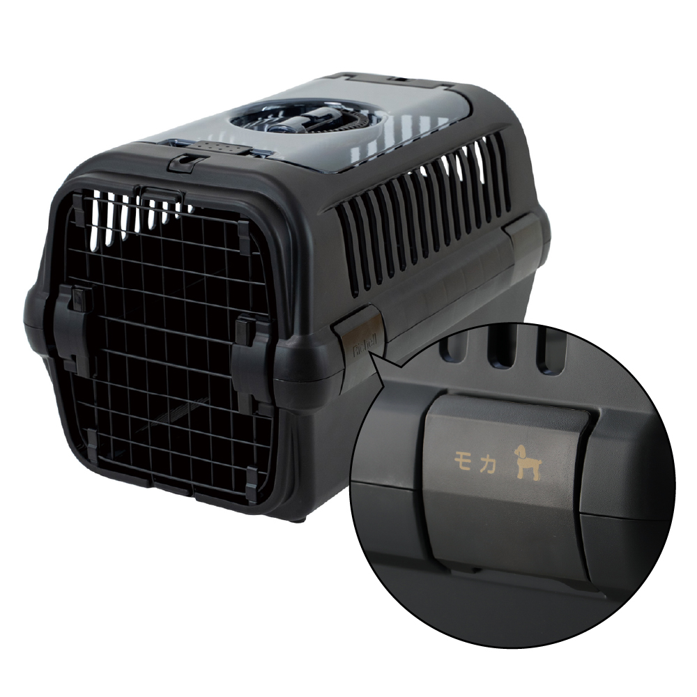 名入れ】ES キャンピングキャリーR ダブルドア M ブラック(156282