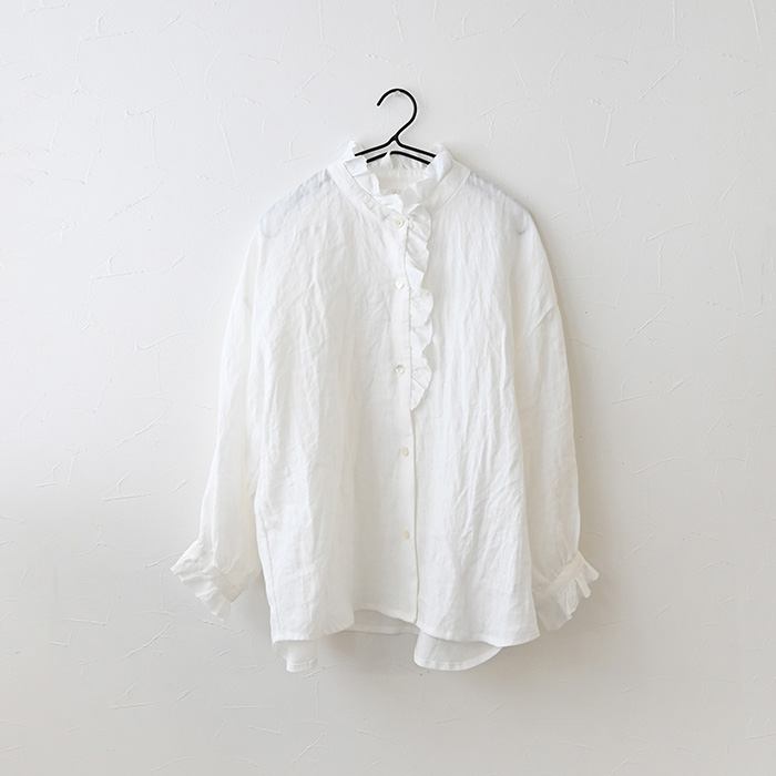 STEP UP】No.197 スタンドフリルシャツ | 生地と型紙のお店 Rick Rack