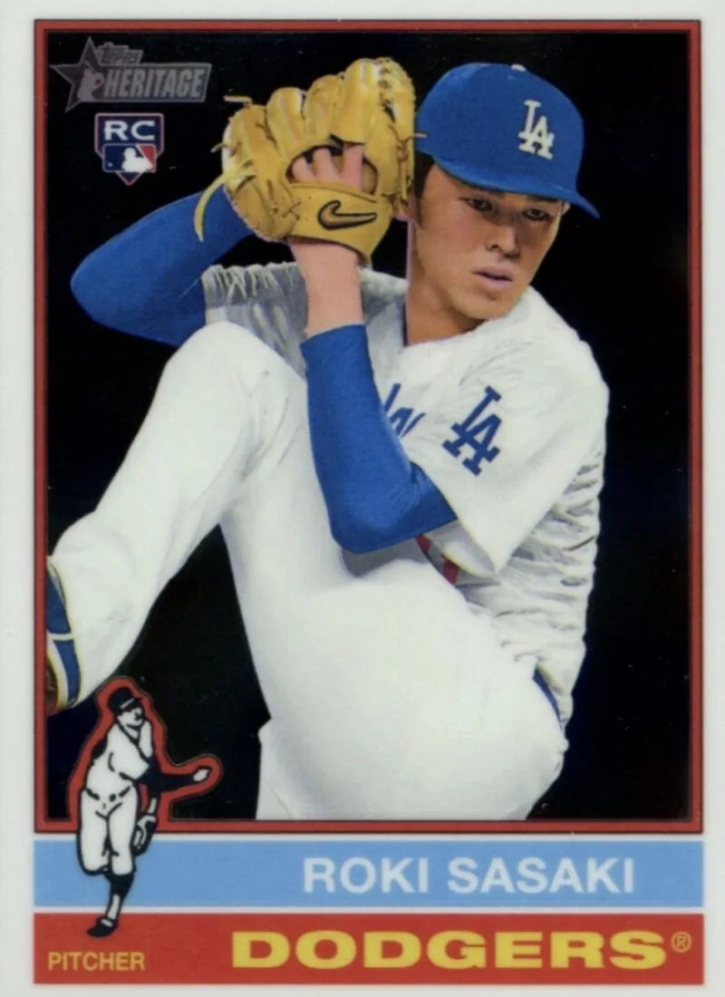 佐々木朗希が2025 Topps Heritage Baseballでデビュー - Topps Ripped
