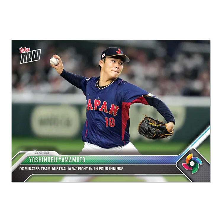 2023 WBC Topps NOWで振り返る侍ジャパンの軌跡 - Topps Ripped