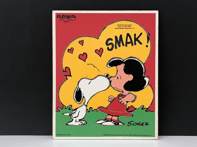 1970's スヌーピー ライナス PLAYSKOOL ウッドパズル ヴィンテージ