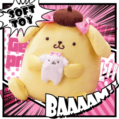 ポムポムプリンマカロンちゃんのリボンBIGぬいぐるみ | LUCK☆ROCK