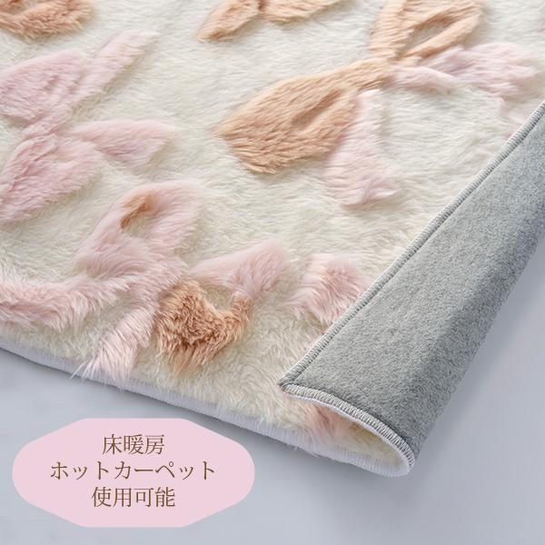 大判/パステルピンクの上品シノワズリラグ No.745 大判/パステルピンク