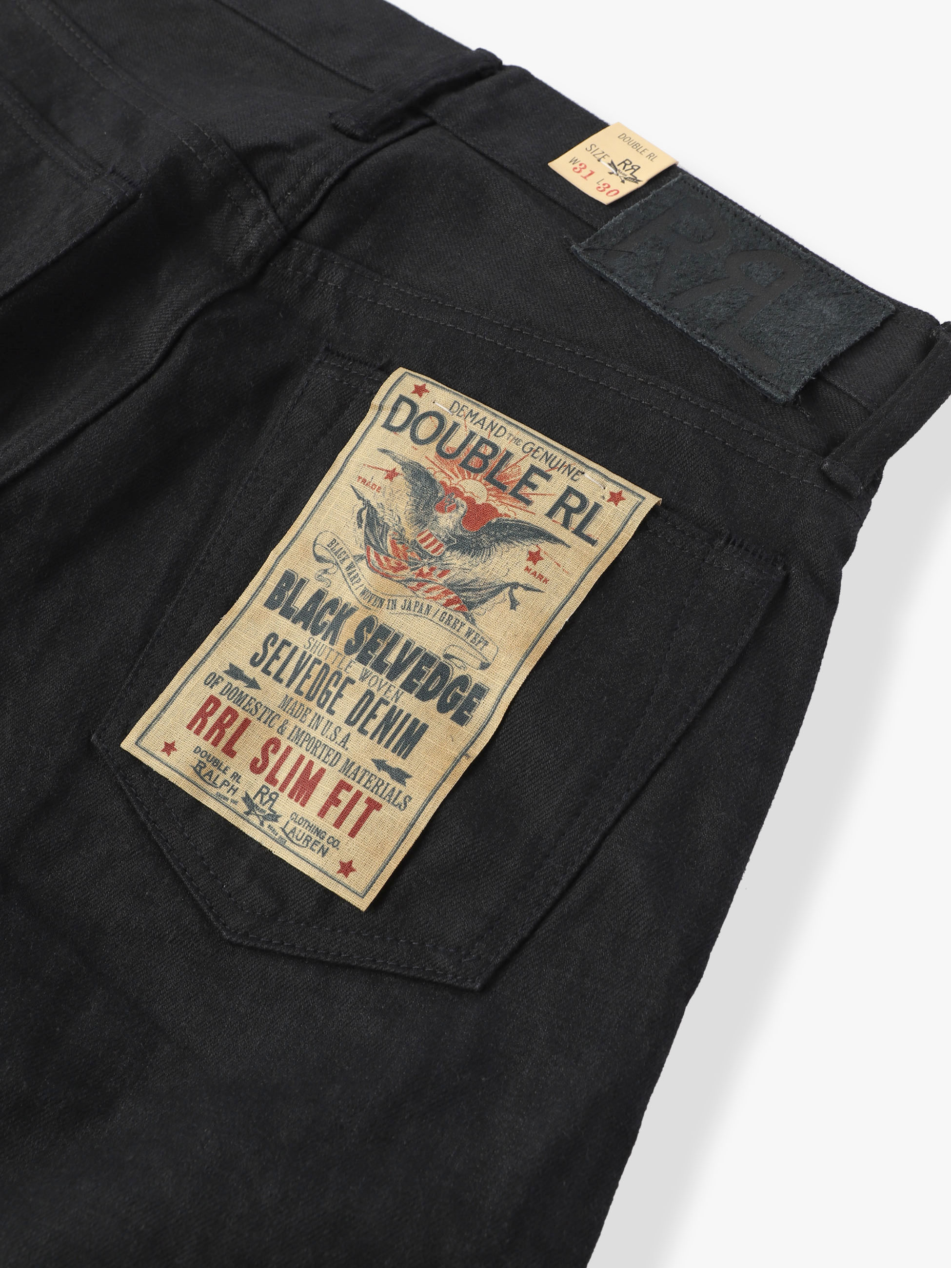 スリムフィット 5ポケット デニムパンツ｜Double RL(ダブル アール