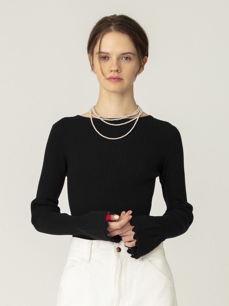 ハート クロシェ リブ ニットトップ｜Ron Herman(ロンハーマン)｜Ron