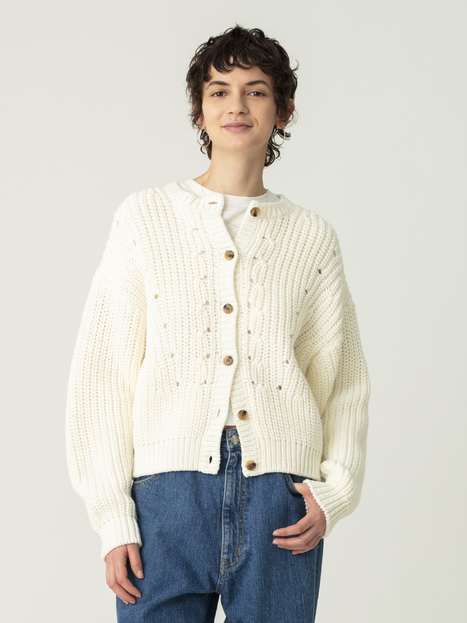 バルキーヤーン カーディガン｜RHC(アールエイチシー)｜Ron Herman