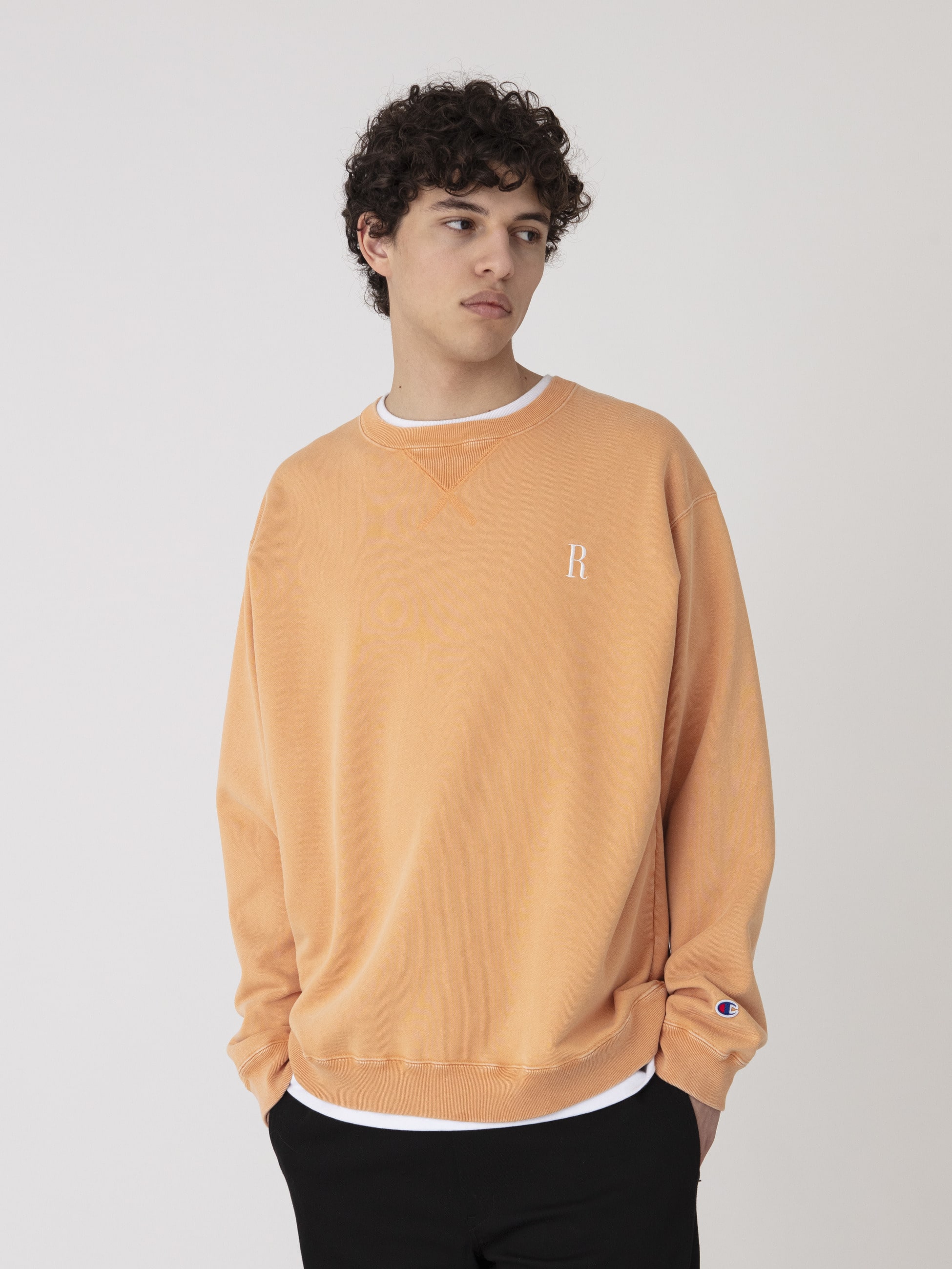 フレンチテリー Rロゴ スウェットプルオーバー｜Champion(チャンピオン