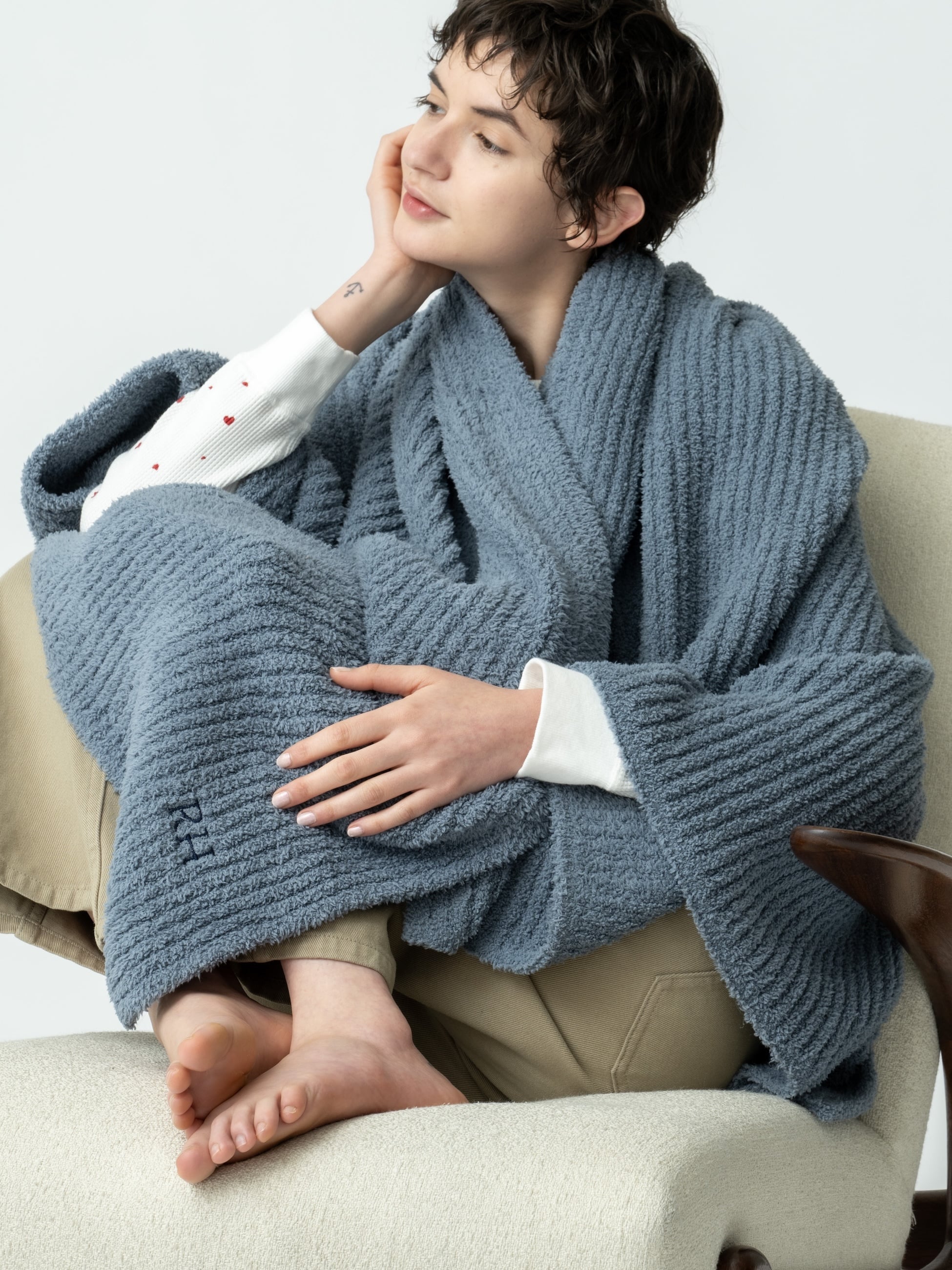 ソファ リブ ブランケット コージーシック｜BAREFOOT DREAMS for Ron