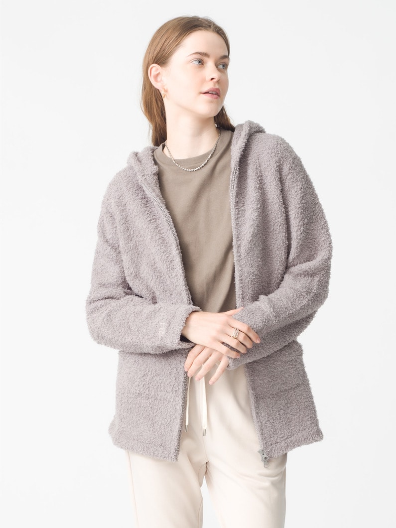 ロンハーマンロゴ コージーシックロング ジップフーディー｜BAREFOOT