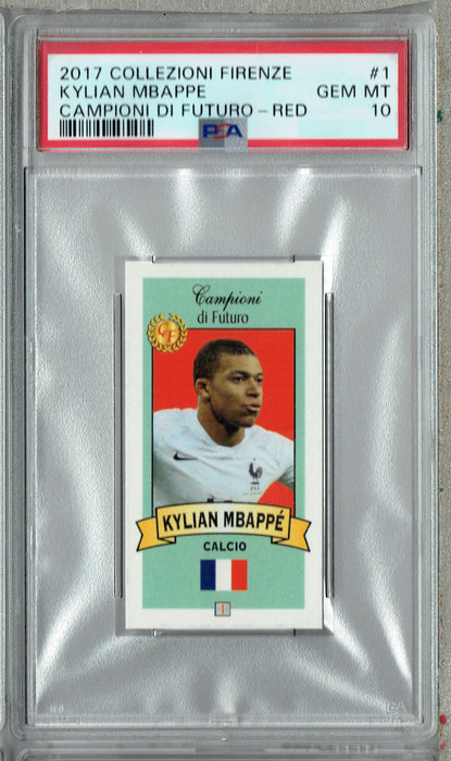 PSA 10 GEM-MT Kylian Mbappe 2017 Campioni Di Futuro #1 Rookie Card